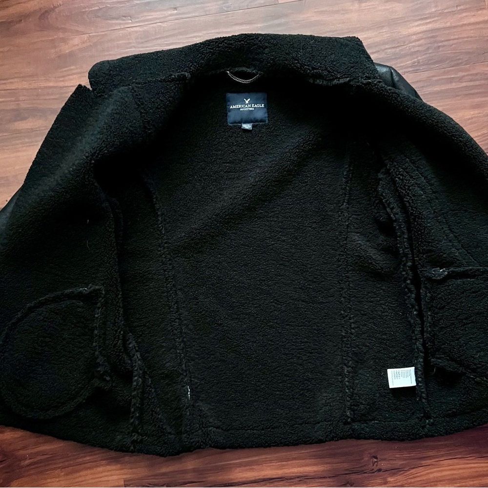 Women's Black Shearling Jacket - image 8